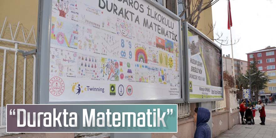 Ereğli Belediyesi durakları ve billboardları matematikle süsledi
