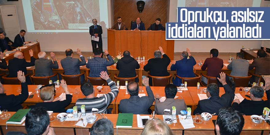 Oprukçu, asılsız iddiaları yalanladı