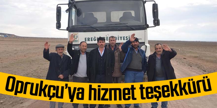 Hortu Mahallesi’nden Başkan Oprukçu’ya hizmet teşekkürü