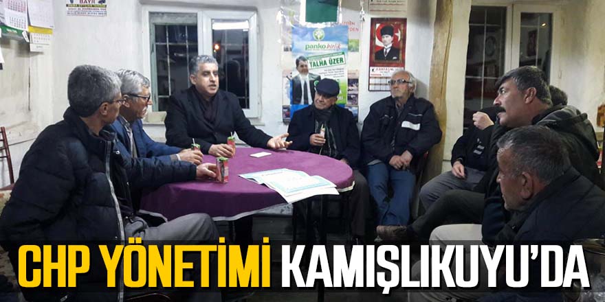 CHP Yönetimi Kamışlıkuyu Mahallesini Ziyaret Etti