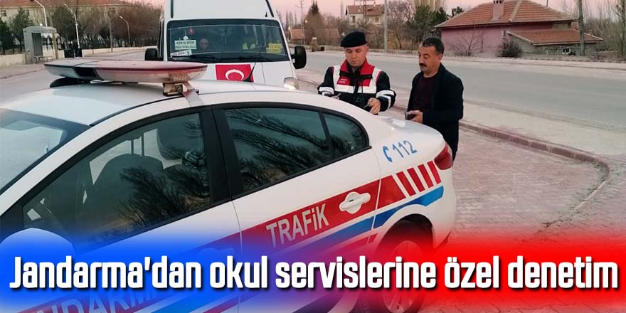 Jandarma'dan okul servislerine özel denetim