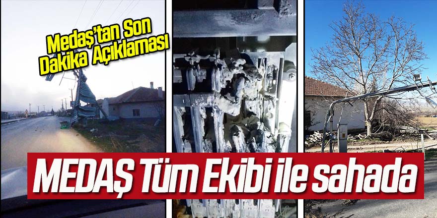 MEDAŞ Tüm Ekibi ile sahada