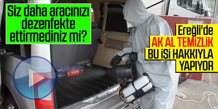 Bir ilk! Ereğli'de ''Corona Virüse'' karşı dezenfeksiyon yapıyoruz