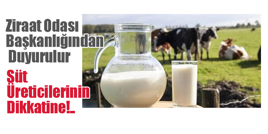 Çelik'ten Süt  Üreticisine Destek Çağrısı