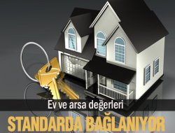 Ev ve arsa değerleri standarda bağlanıyor