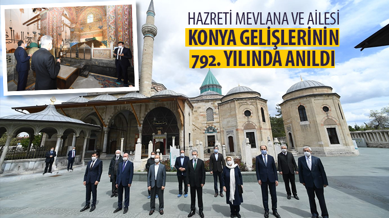 Hazreti Mevlana ve Ailesi Konya Gelişlerinin 792. Yılında Anıldı