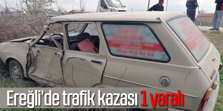 Kontrolden Çıkan Otomobilin Sürücüsü Yaralandı