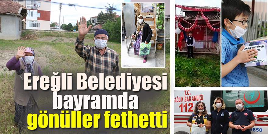 Ereğli Belediyesi bayramda gönüller fethetti