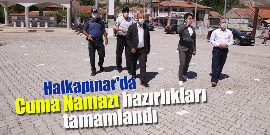 Halkapınar'da Cuma Namazı hazırlıkları tamamlandı