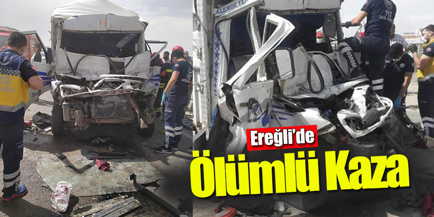 Kamyonet tıra arkadan çarptı: 1 ölü 1 yaralı