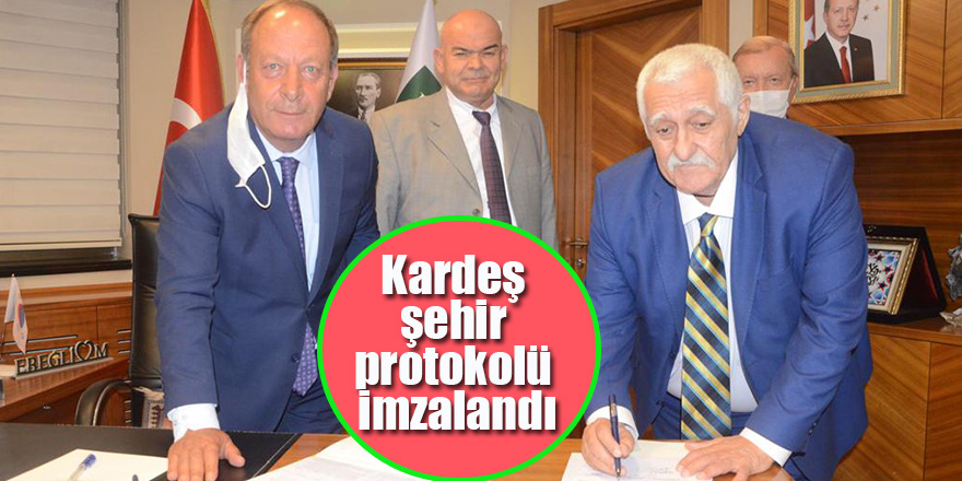 Kardeş şehir protokolü imzalandı