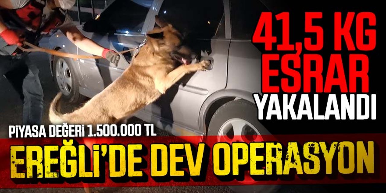 Cezaevinden izinli çıktı, 41,5 kilogram esrarla yakalandı