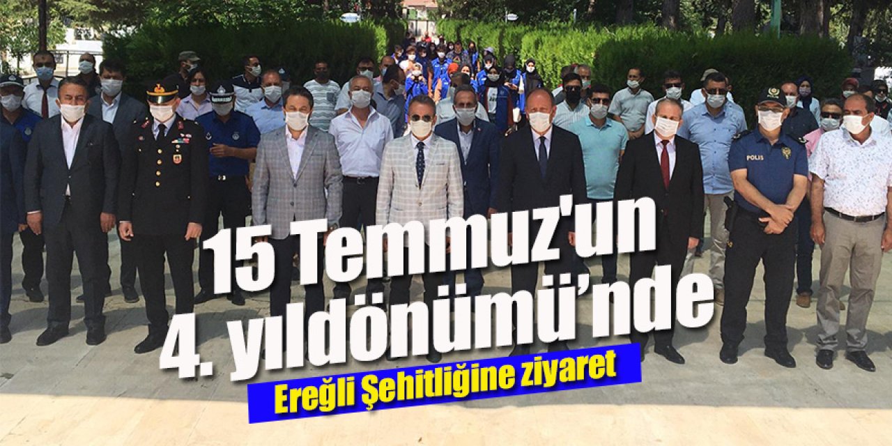15 Temmuz'un 4. yıldönümünde: Ereğli Şehitliğine ziyaret