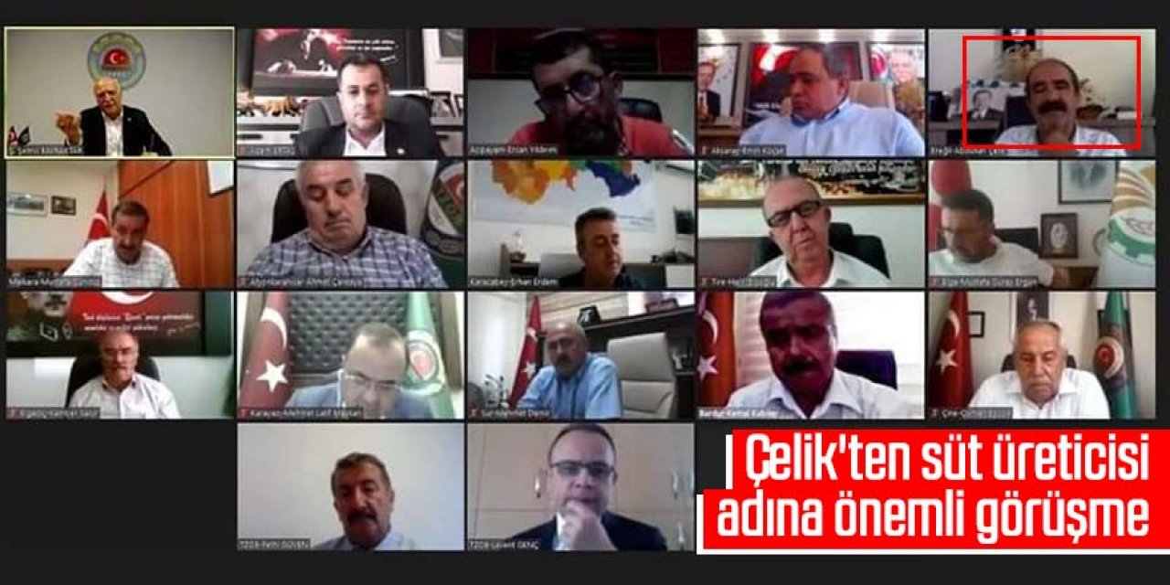 Çelik'ten süt üreticisi adına önemli görüşme!