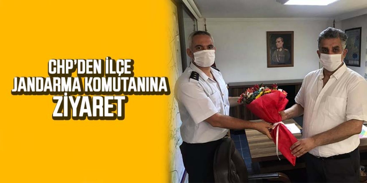 CHP’DEN İLÇE JANDARMA KOMUTANINA ZİYARET