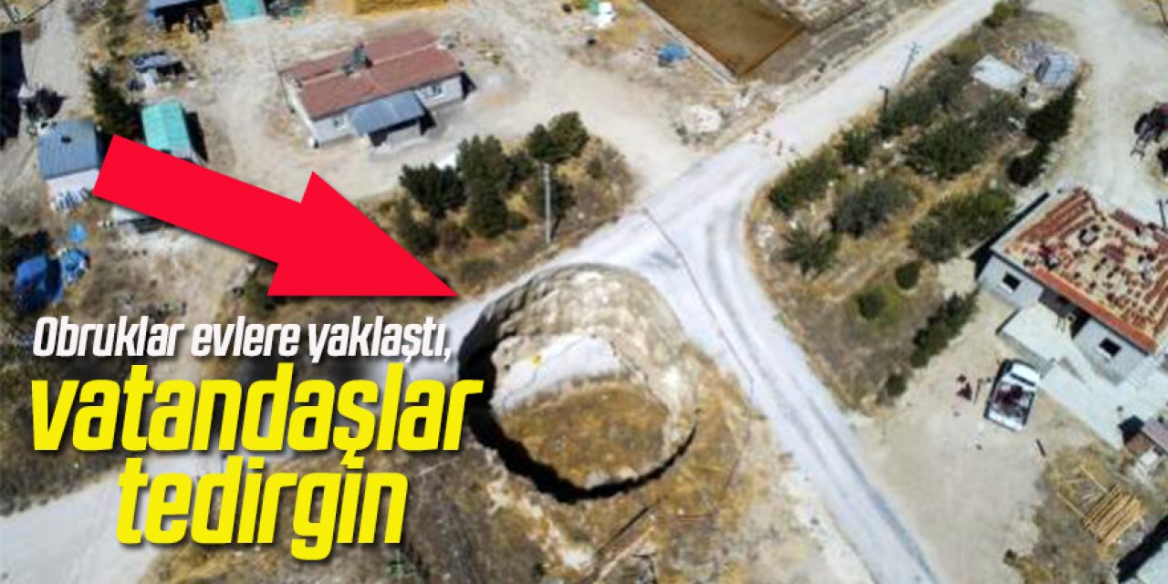 Obruklar evlere yaklaştı, vatandaşlar tedirgin