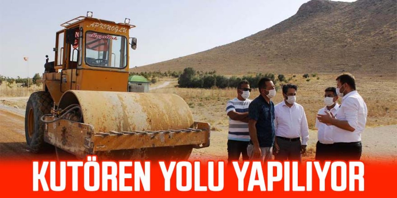 Kutören yolu yapılıyor