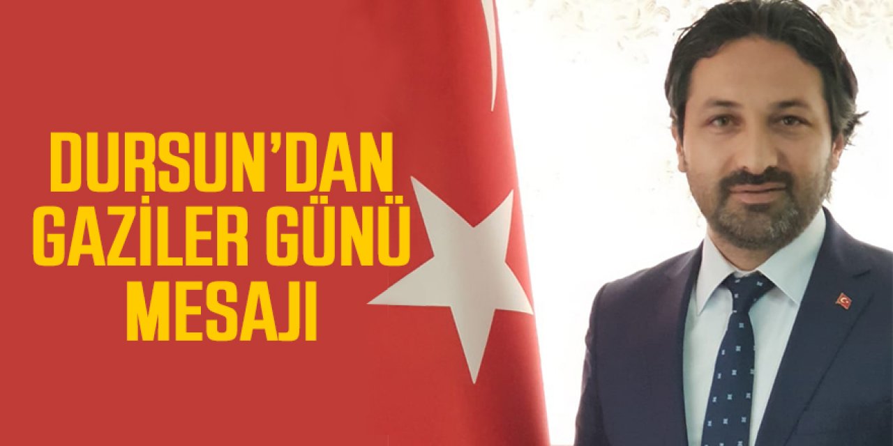 AK Parti Ereğli İlçe Başkanı Zübeyir Dursun, 19 Eylül Gaziler Günü münasebetiyle bir mesaj yayınladı.
