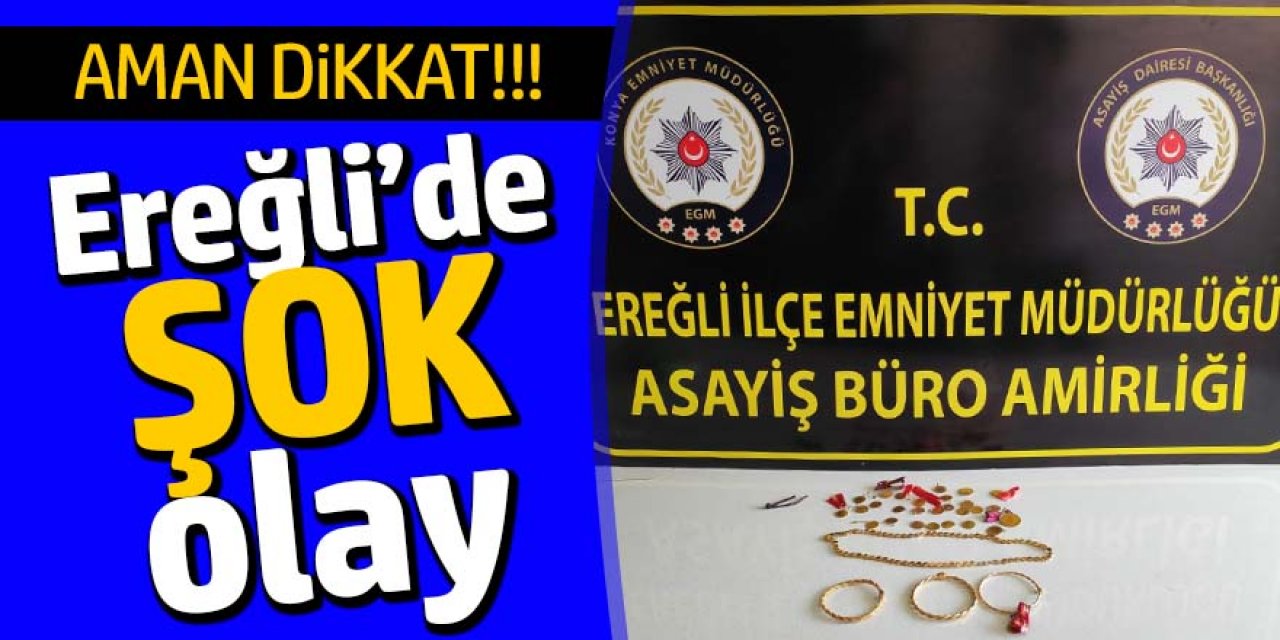 KENDİNİ POLİS OLARAK TANITTI POLİSE SUÇÜSTÜ YAKALANDI