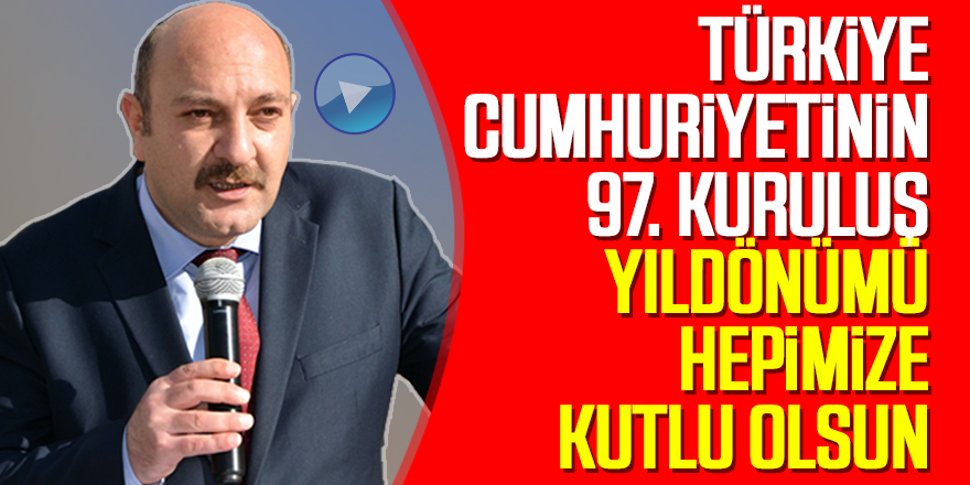 Ereğli Kaymakamı Edip Çakıcının 29 Ekim Cumhuriyet Bayramı konuşması