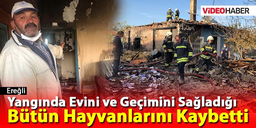 Ereğli'de Üzücü Yangın