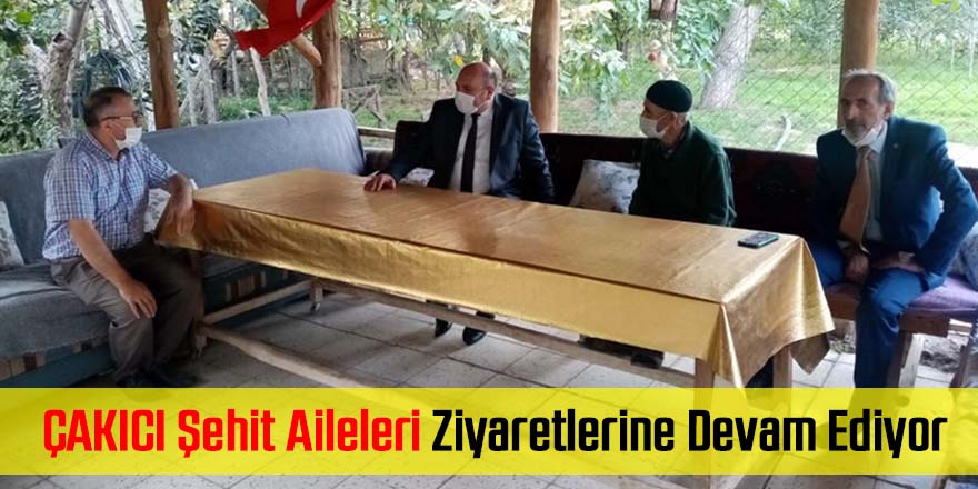 Kaymakam Edip Çakıcı, Şehit Aileleri Ziyaretlerine Devam Ediyor