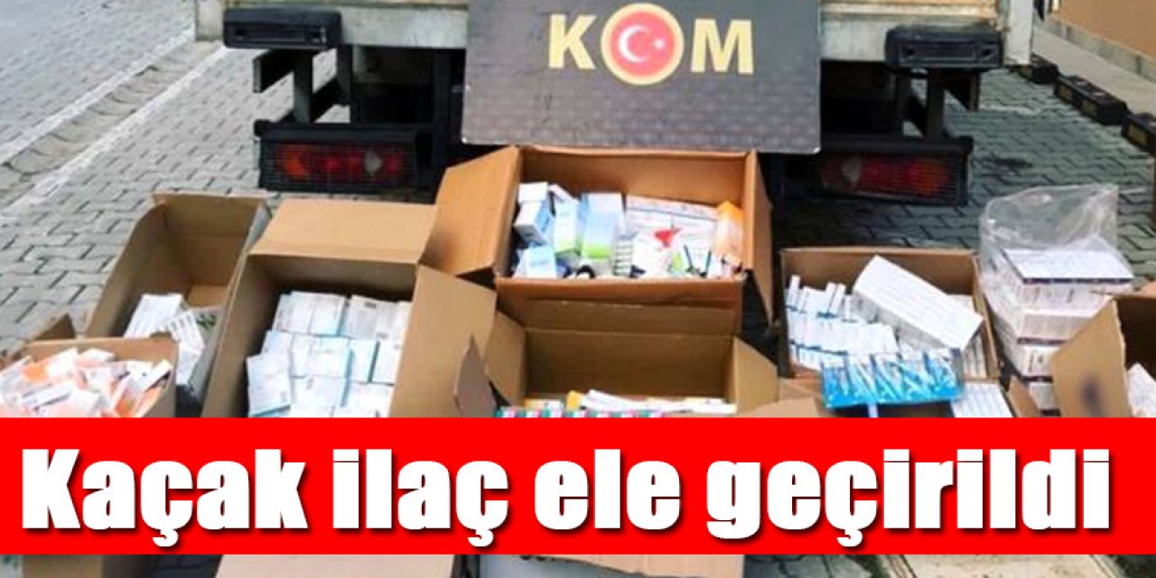 692 bin 476 tablet kaçak tıbbi ilaç ele geçirildi.