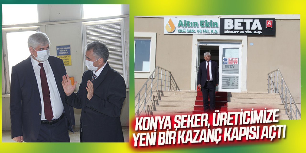 Konya Şeker, Üreticimize Yeni Bir Kazanç Kapısı Açtı