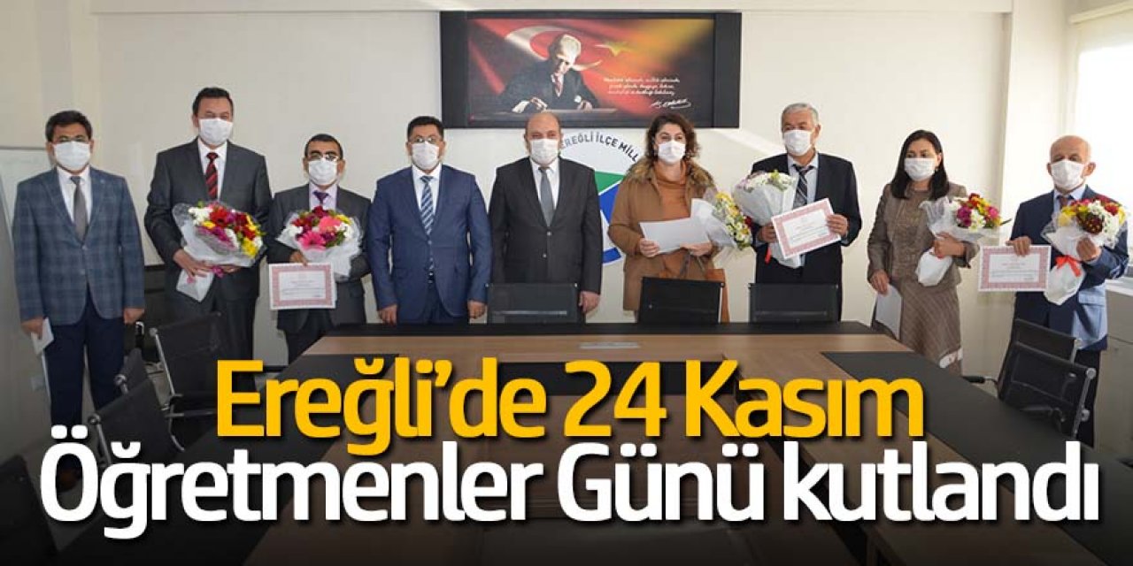 Ereğli’de 24 Kasım Öğretmenler Günü kutlandı