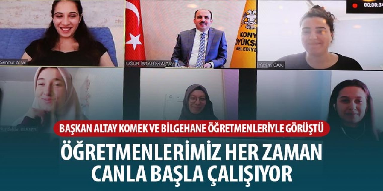 Başkan Altay KOMEK ve Bilgehane Öğretmenleriyle Görüştü