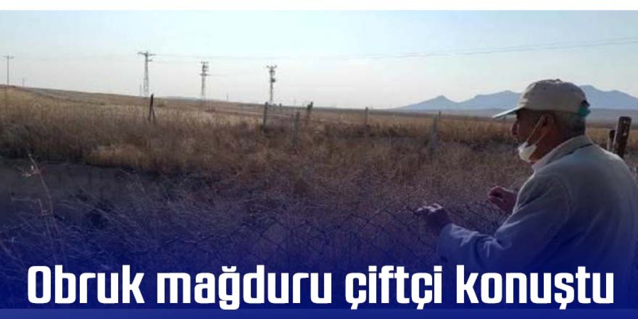 Tarlasında 2 obruk oluşan çiftçi: Riskli de olsa her yıl ekim yapıyoruz