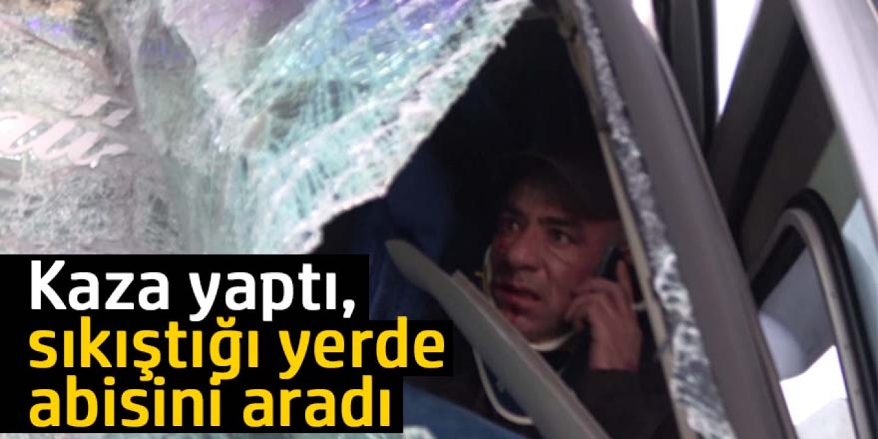 Kargo kamyonu tıra arkadan çarptı: 2 yaralı