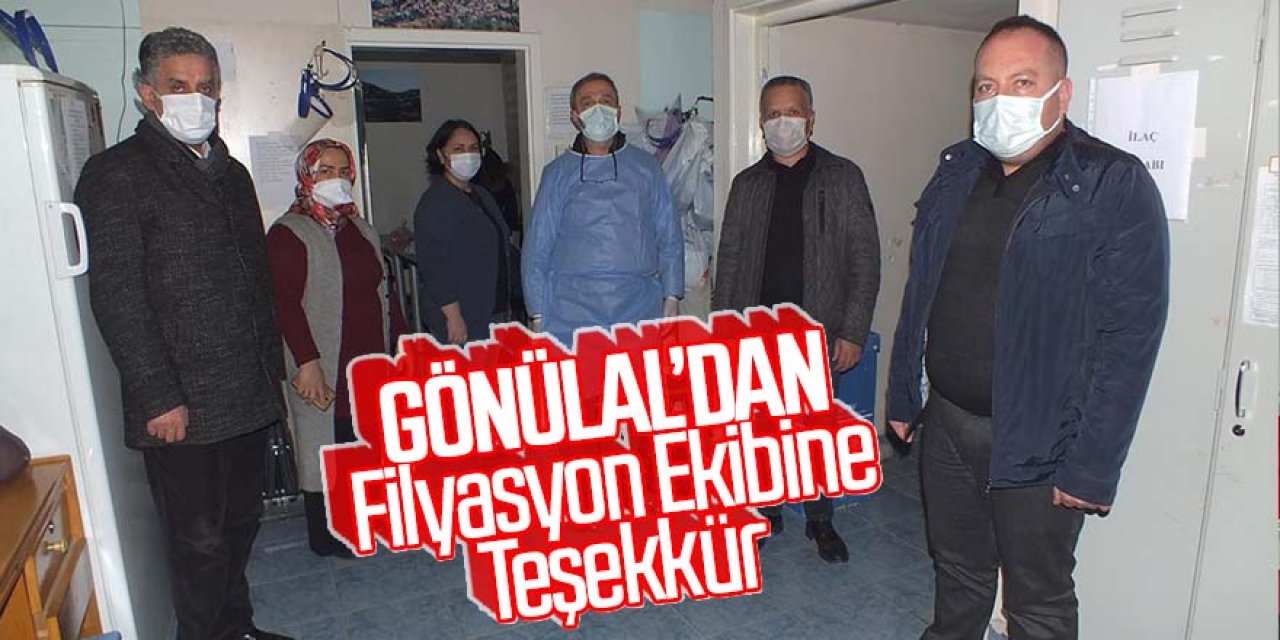 GÖNÜLAL’DAN FİLYASYON EKİBİNE TEŞEKKÜR