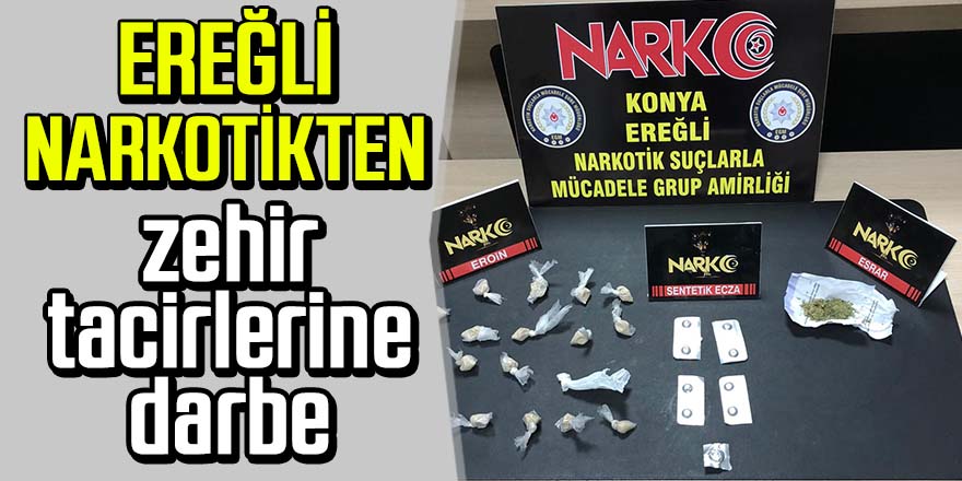 Ereğli Narkotikten torbacı operasyonu; 1 tutuklama