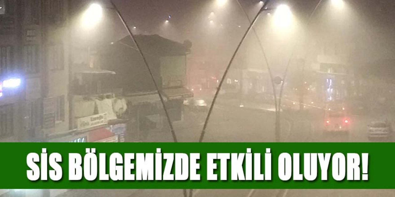 Yoğun sis Ereğli’de ulaşımda etkili oluyor