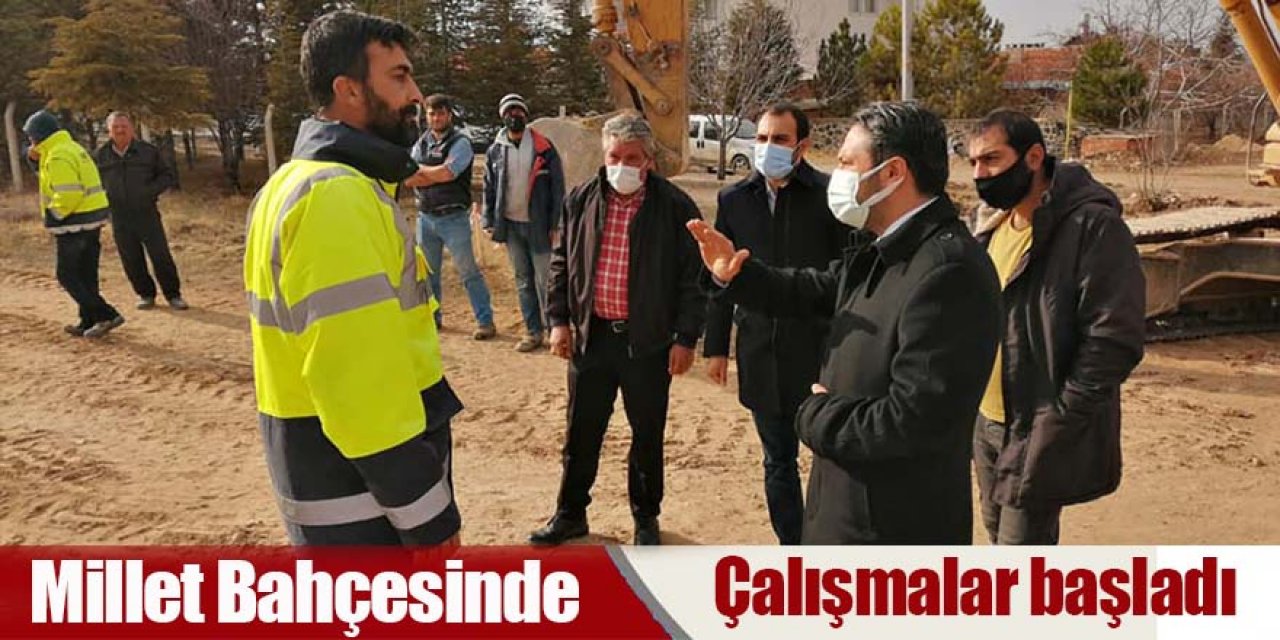 Millet Bahçesinde Çalışmalar başladı