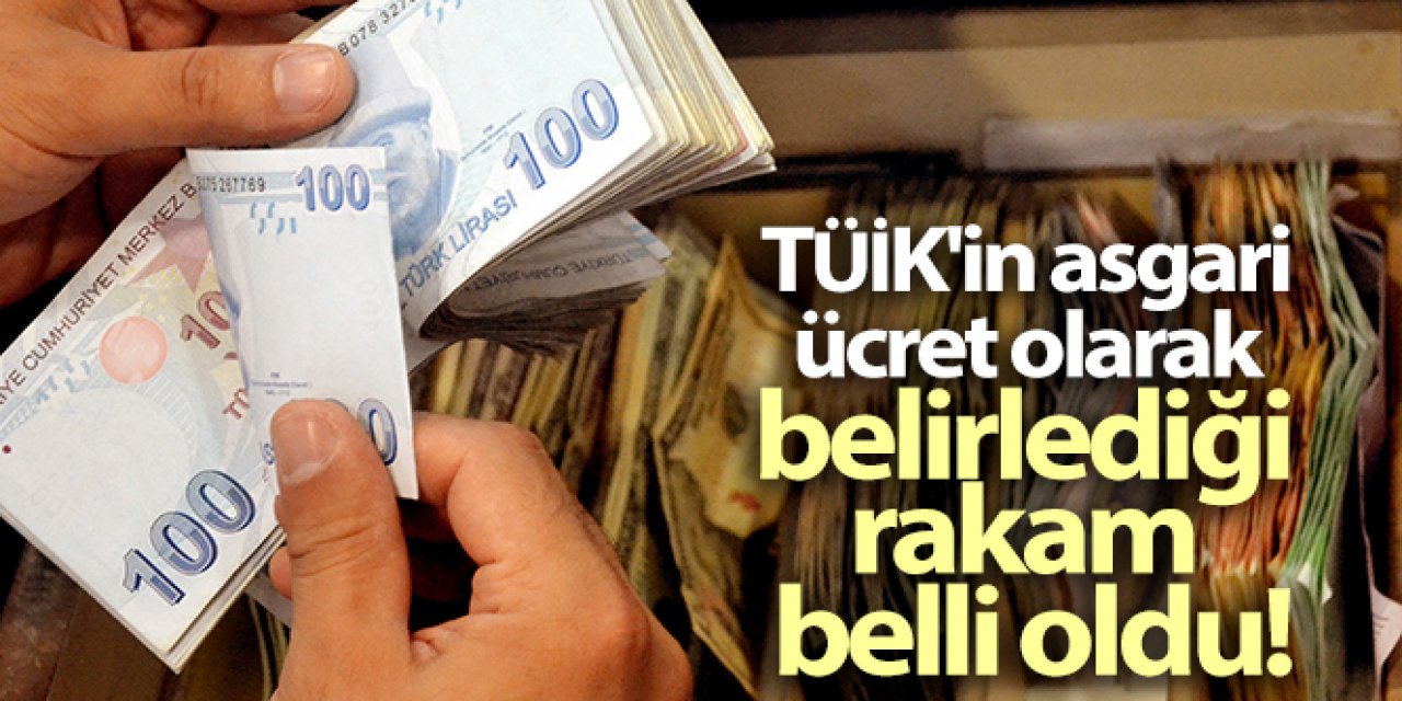 TÜİK asgari ücret önerisini açıkladı