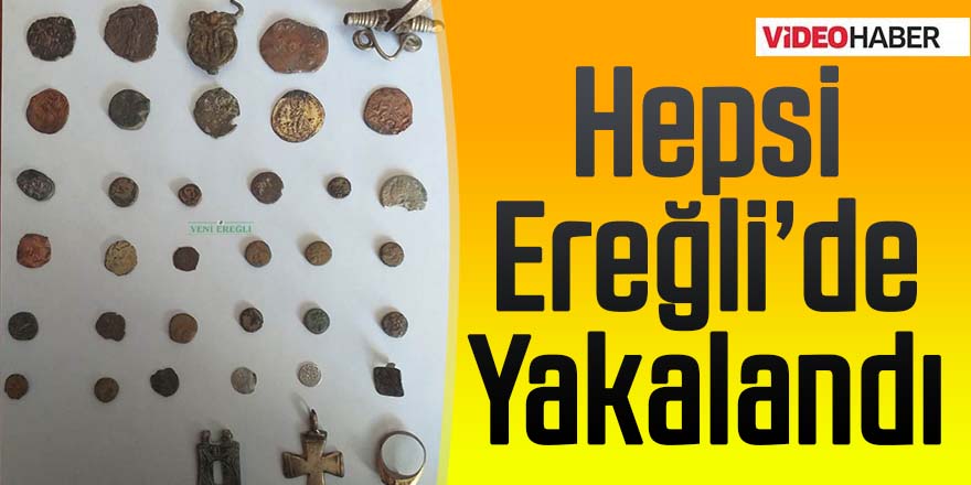 Jandarma Ereğli’de tarihi eser ele geçirdi