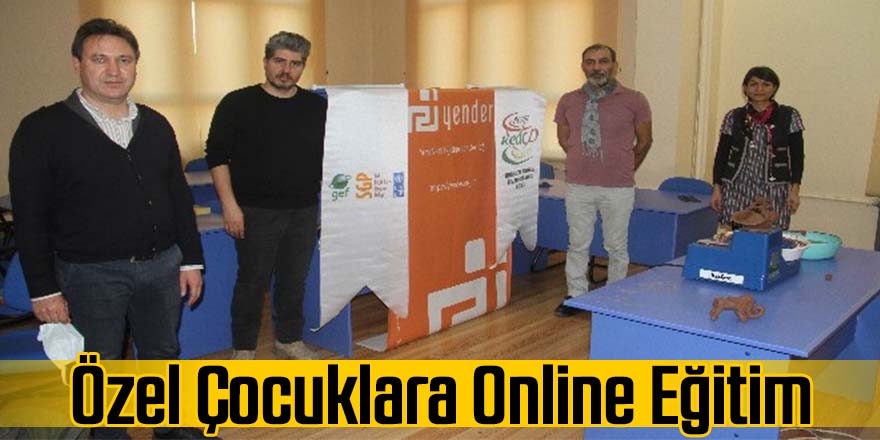 Özel çocuklara uzaktan online eğitimle çömlek sanatı eğitimi