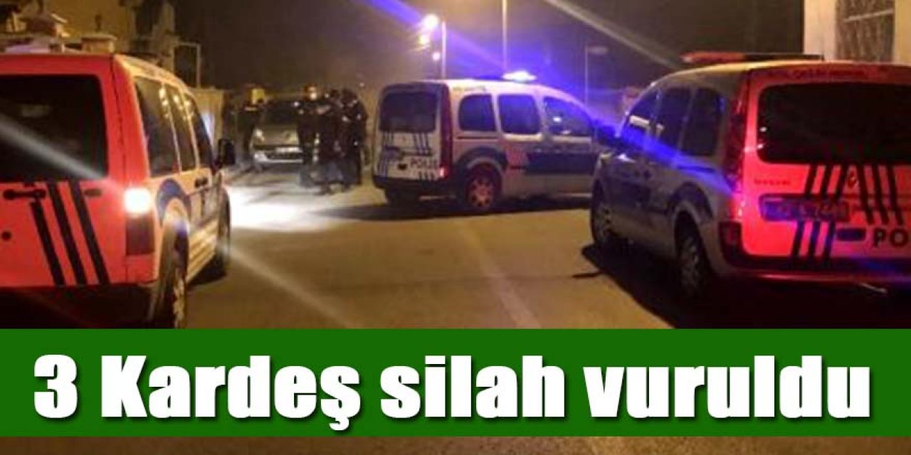  3 kardeş silahla vurularak yaralandı