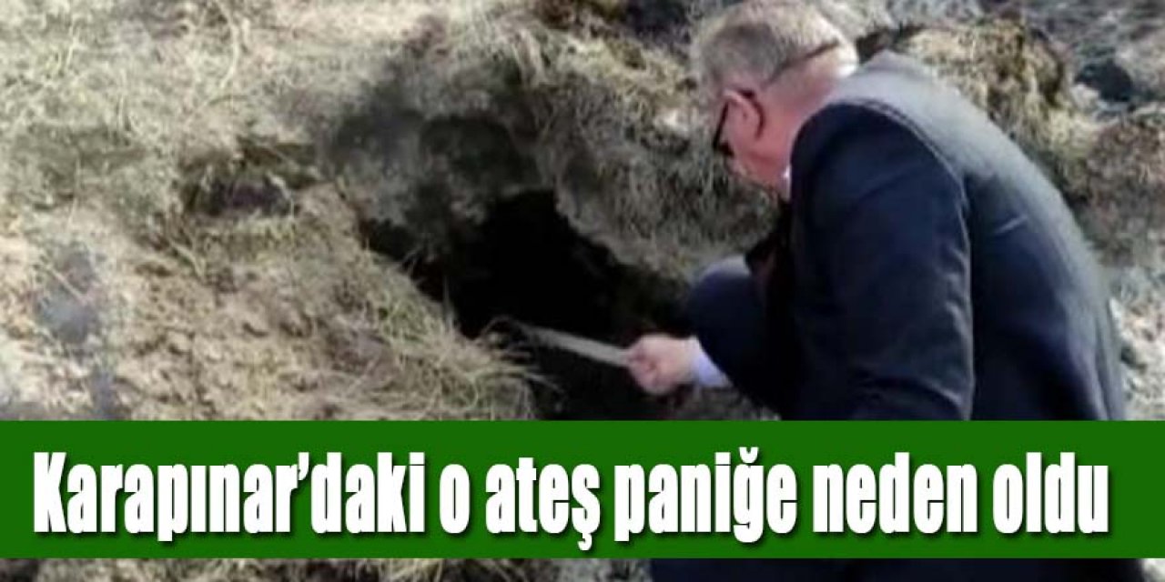 Karapınar’daki ateş paniğe neden oldu