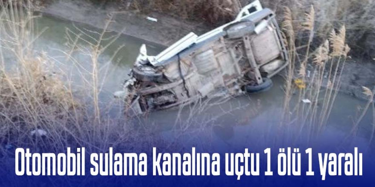 Otomobil su kanalına uçtu: 1 ölü, 1 yaralı