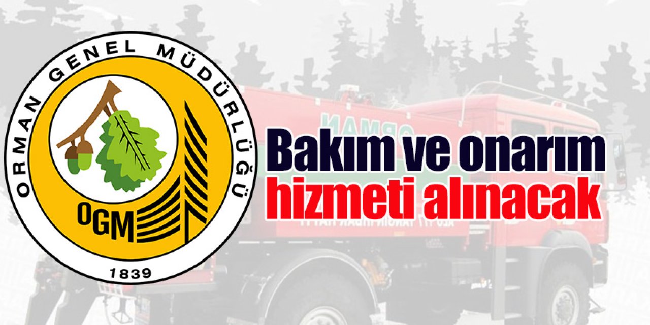 Bakım ve onarım hizmeti alınacak