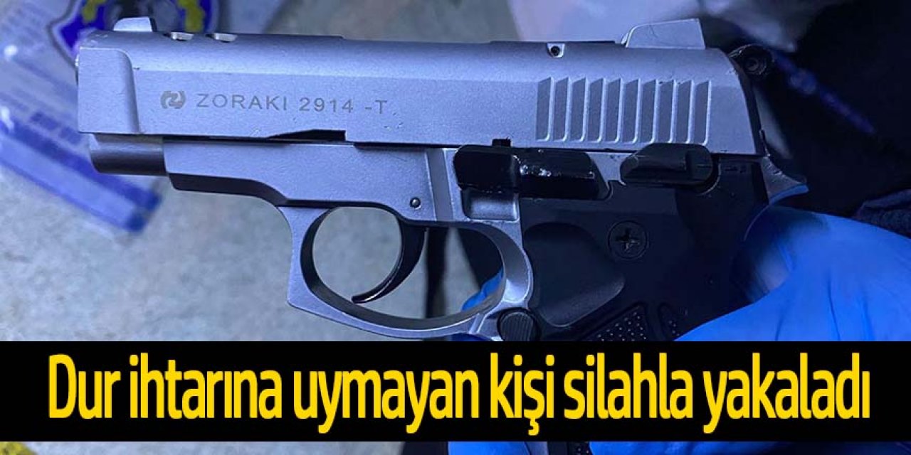 Ereğli’de bekçilerinden kaçan şüphelide tabanca ele geçirildi