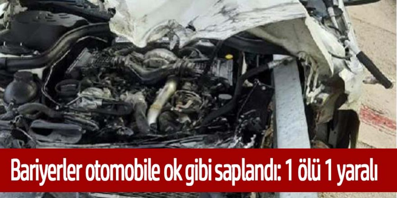 Bariyerler otomobile ok gibi saplandı: Profesör öldü, kızı yaralandı.