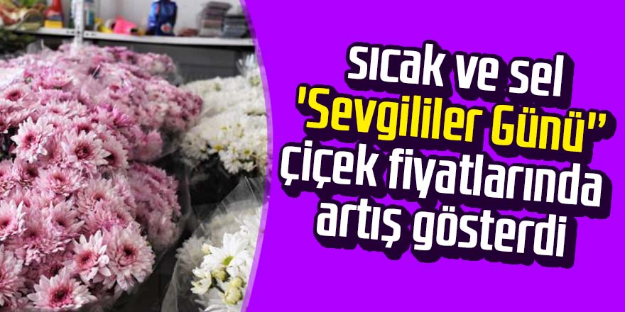 Sıcak ve sel, 'Sevgililer Günü' çiçeklerinin fiyatını katladı