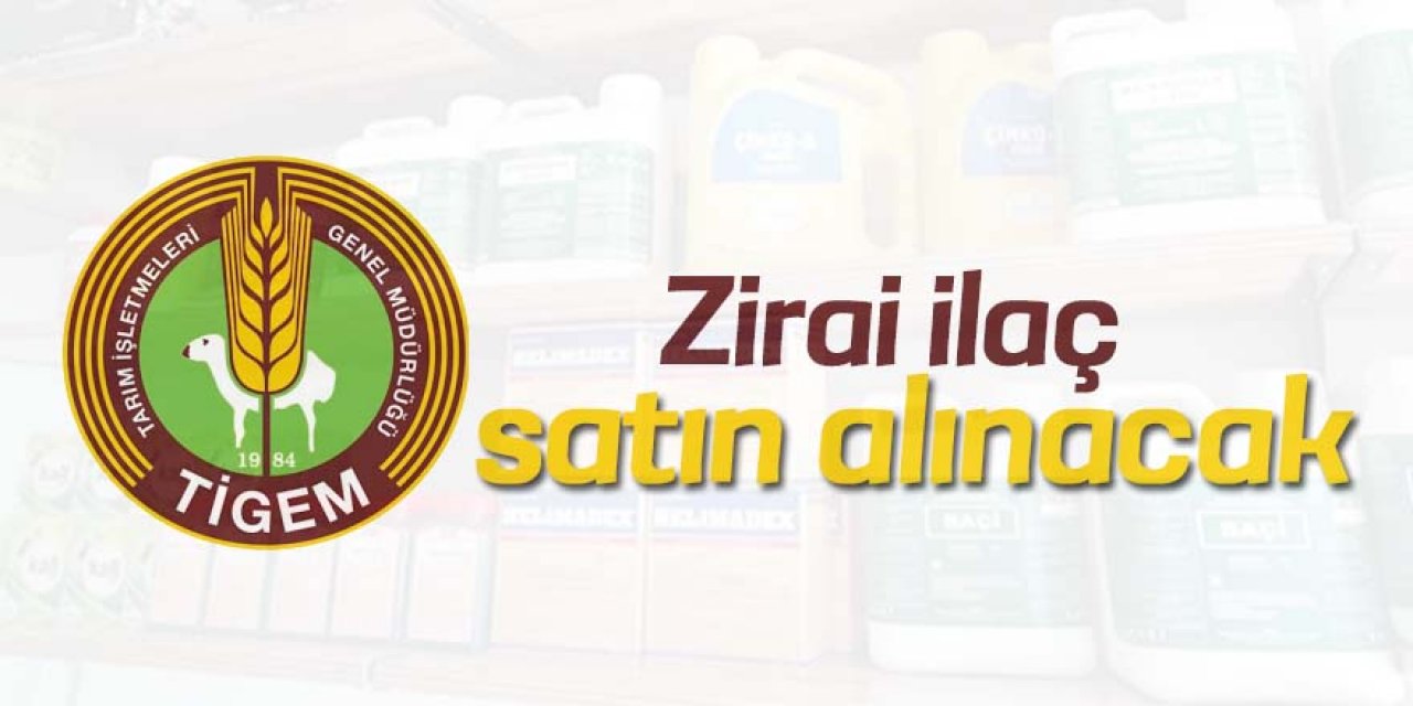 Zirai ilaç satın alınacak
