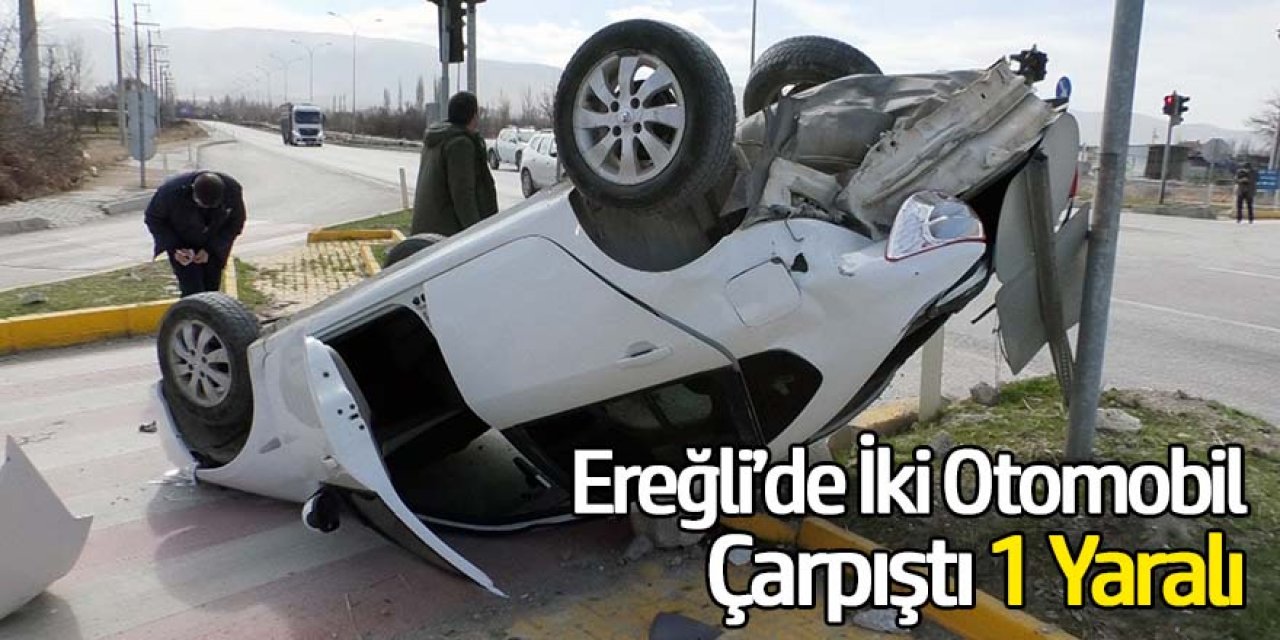 Karaman çevre yolunda trafik kazası;1 yaralı