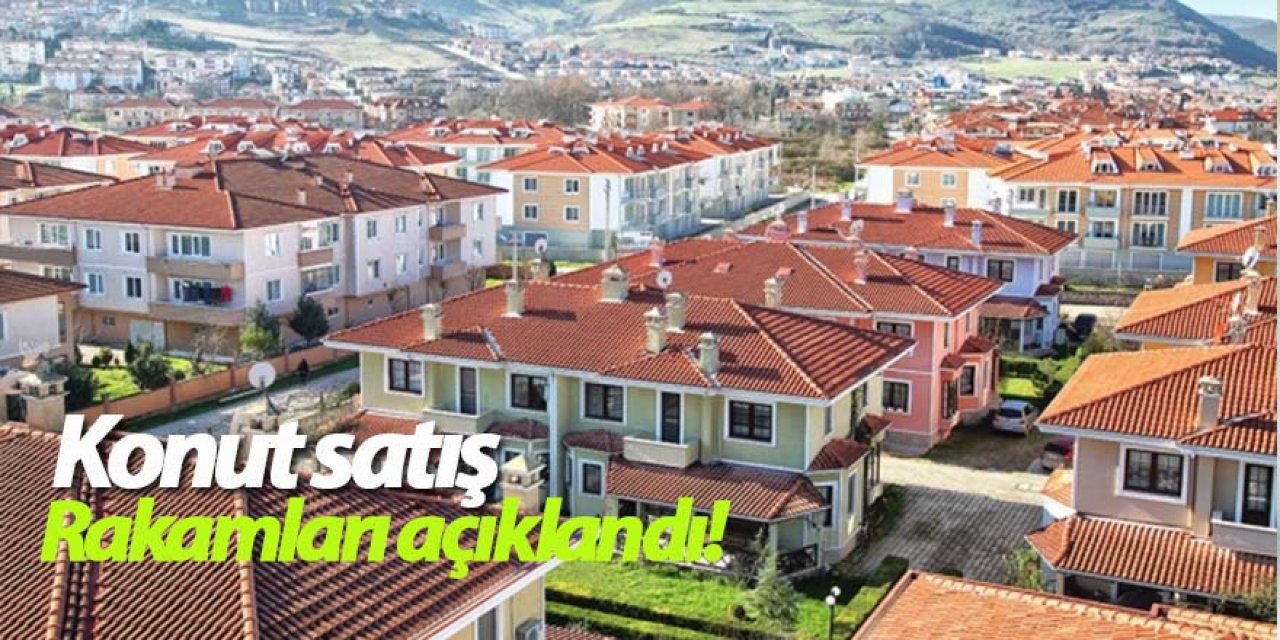 Konut satış rakamları açıklandı!