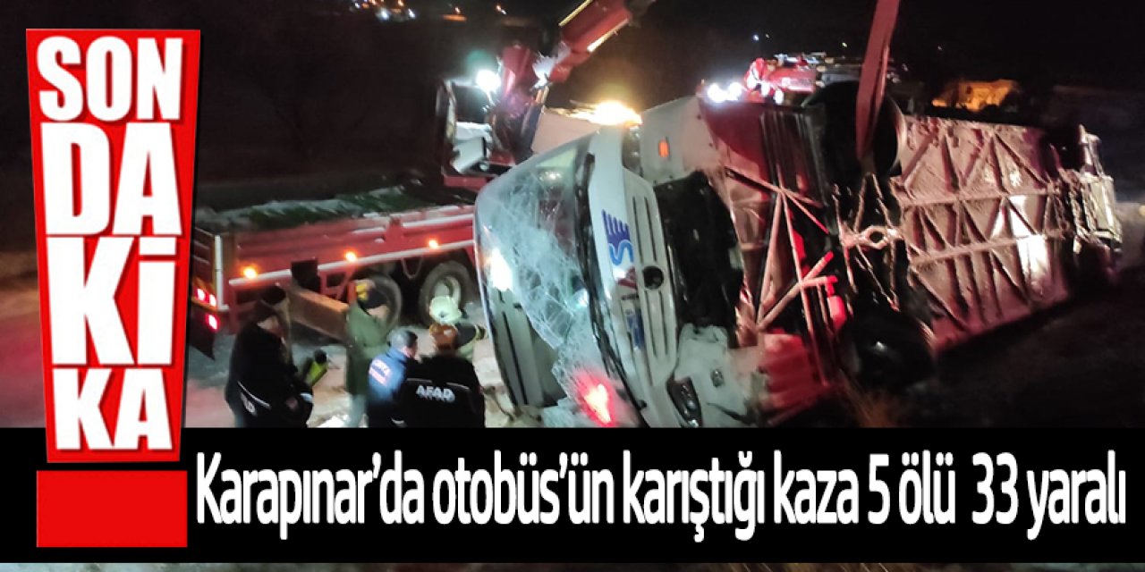 Tipi ve buzlanma kaza: 5 ölü, 33 yaralı